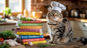 Homemade cat food prepared with chicken, peas, and salmon oil served in a bowl—ideal for evaluating homemade cat food recipes and providing your cat with a nutritious, natural diet.