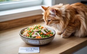 homemade cat food chicken pea recipe